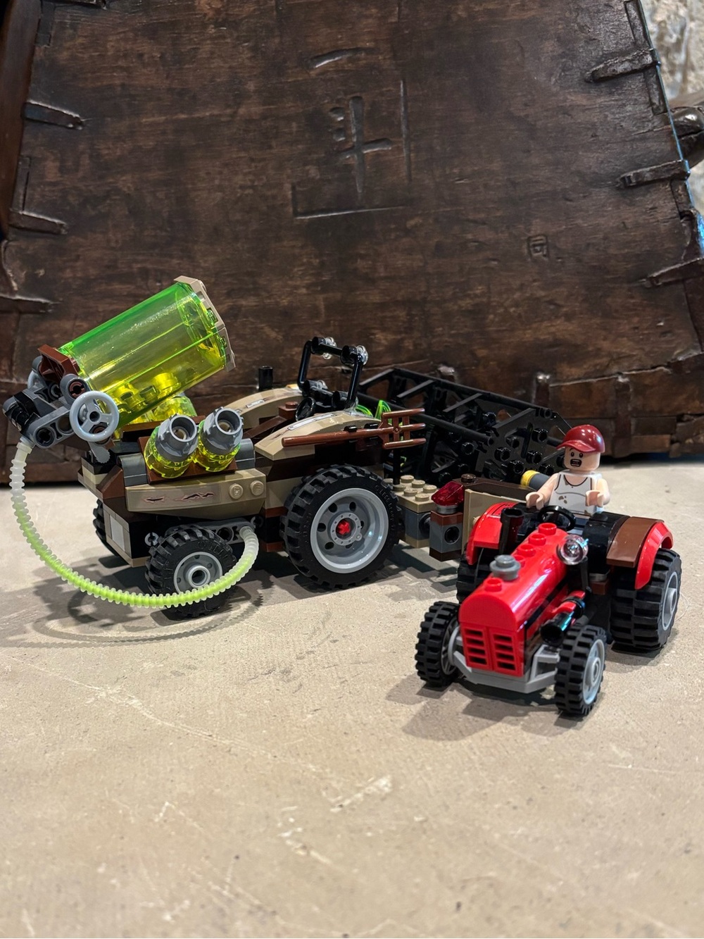 Lego Scarecrow Harvester and Tractor with Farmer Minifigure from 76054 Set